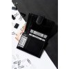 Rovicky Černá pánská elegantní peněženka s RFID L254