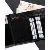 Rovicky Černá pánská elegantní peněženka s RFID L254