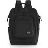 Himawari Černý dámský cestovní batoh s kapsou na přenosné zařízení