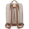 Himawari Béžovo-hnědý dámský funkční městský batoh na notebook