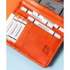 Rovicky Elegantní oranžová malá dámská peněženka s 3D texturou V304
