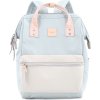 Himawari Světle modrý dámský batoh s kapsou na notebook a USB portem