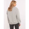 Světle šedá dámská mikina s nášivkou (Velikost S)