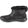 Černé dámské kotníkové boty s kožíškem Skechers Slip-Ins: On-The-Go - Cozy Dream (Velikost 36)