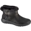 Černé dámské kotníkové boty s kožíškem Skechers Slip-Ins: On-The-Go - Cozy Dream (Velikost 36)