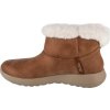 Hnědé dámské kotníkové boty s kožíškem Skechers Slip-Ins: On-The-Go - Cozy Dream