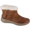Hnědé dámské kotníkové boty s kožíškem Skechers Slip-Ins: On-The-Go - Cozy Dream