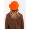 Oranžový dámský stylový baret