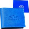 Always Wild modrá kožená peněženka A265