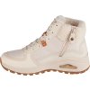 Smetanové dámské zimní kotníkové tenisky Skechers Uno Rugged - Fall Air (Velikost 36)