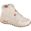 Smetanové dámské zimní kotníkové tenisky Skechers Uno Rugged - Fall Air