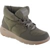 Khaki dámské zimní kotníkové boty Skechers Glacial Ultra - Trend Up (Velikost 36)