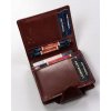 Peterson Bordó malá dámská kožená peněženka Y637 (Velikost ONE SIZE)