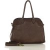 MARCO MAZZINI tmavě hnědá kabelka z italské kůže (Velikost ONE SIZE)