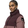Hnědá dámská zimní prošívaná bunda Jack Wolfskin Alex Down Jkt W (Velikost L)
