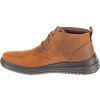 Hnědé pánské kožené kotníkové boty Skechers Proven - Yermo (Velikost 41)