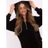 Černá dámská souprava s dlouhou mikinou