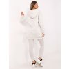 Světle šedá dámská třídílná souprava s asymetrickou mikinou