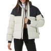 Béžovo-černá dámská péřová bunda Jack Wolfskin 365 Fearless Down Jkt W