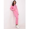 Růžová dámská tepláková souprava s rovnými nohavicemi (Velikost ONE SIZE)