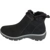 Černé semišové dámské kotníkové boty Skechers Easy Going - High Zip 2 (Velikost 37)