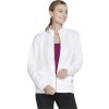Bílá dámská mikina na zip Skechers Go Walk Everywhere Full Zip Hoodless