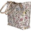 David Jones Bílo-růžová shopper kabelka s květinovým potiskem