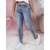 Modré dámské úzké džínové kalhoty FITTREND