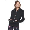 Černá dámská mikina Skechers Hoodless Hoodie Skechcloud Jacket