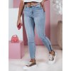 Světle modré skinny džíny s ozdobným zapínáním ZIPSTYLE