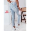 Světle modré slim fit džíny s vysokým pasem SLIMLOVE