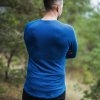 Modré pánské termo tričko z modalového vlákna