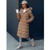 Béžový dámský prošívaný kabát LUXWARM