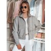 Šedý dámský oversize bomber LUMINA (Velikost S)