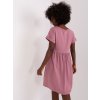 Růžové šaty DITA s krátkým rukávem