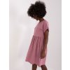 Růžové šaty DITA s krátkým rukávem