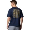 Tmavě modré pánské tričko s potiskem Columbia Cedar Trail Back Graphic Tee