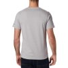 Světle šedé pánské tričko s krátkým rukávem Columbia CSC Basic Logo SS Tee (Velikost L)
