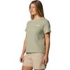Khaki dámské tričko s krátkým rukávem Columbia Rolling Bend Graphic SS Tee