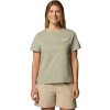 Khaki dámské tričko s krátkým rukávem Columbia Rolling Bend Graphic SS Tee