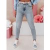 Dámské modré slim fit džíny s vysokým pasem SKINNEX