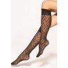 Černé vzorované dámské silonkové podkolenky Gatta 20 den (Velikost ONE SIZE, Barva černá)