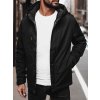 Černá pánská přechodová bunda s kapucí