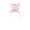 Dětská jarní čepice s ouškama a potiskem kočky AJS