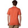 Oranžové pánské tričko s krátkým rukávem Columbia CSC Basic Logo SS Tee (Velikost L)