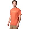 Oranžové pánské tričko s krátkým rukávem Columbia CSC Basic Logo SS Tee (Velikost L)