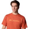 Oranžové pánské tričko s krátkým rukávem Columbia CSC Basic Logo SS Tee (Velikost L)