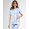 Světle modré dámské pyžamo s 3/4 kalhotami Regina 694 (Velikost 2XL, Barva modrá)