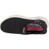 Černé dámské tenisky s jemným květinovým vzorem Skechers Slip-Ins: GO WALK Flex - Sunset Rose (Velikost 36)