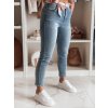 Dámské modré slim fit džíny s páskem TRENDLINE